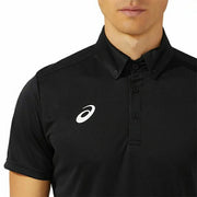 Asics short-sleeved button-down polo shirt, sportswear, unisex, 2031D728