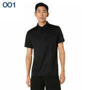 Asics short-sleeved button-down polo shirt, sportswear, unisex, 2033C176