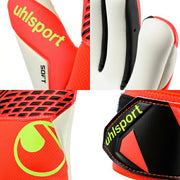 Uhlsport Goalkeeper Gloves GK Gloves Fang Maschinen ZNE Soft Half Negative Pro Uhlsport 1011419