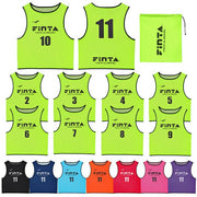 FINTA Bibs, 10-Piece Set, Numbered, Sublimated Print, Soccer Wear, Futsal Vest, Adult Size, FT3525 ◎