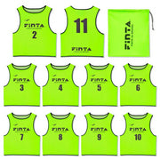 FINTA Bibs, 10-Piece Set, Numbered, Sublimated Print, Soccer Wear, Futsal Vest, Adult Size, FT3525 ◎