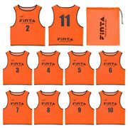 FINTA Bibs, 10-Piece Set, Numbered, Sublimated Print, Soccer Wear, Futsal Vest, Adult Size, FT3525 ◎