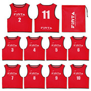 FINTA Bibs, 10-Piece Set, Numbered, Sublimated Print, Soccer Wear, Futsal Vest, Adult Size, FT3525 ◎