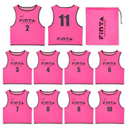 FINTA Bibs, 10-Piece Set, Numbered, Sublimated Print, Soccer Wear, Futsal Vest, Adult Size, FT3525 ◎