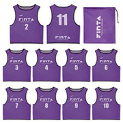 FINTA Bibs, 10-Piece Set, Numbered, Sublimated Print, Soccer Wear, Futsal Vest, Adult Size, FT3525 ◎