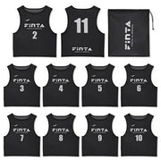 FINTA Bibs, 10-Piece Set, Numbered, Sublimated Print, Soccer Wear, Futsal Vest, Adult Size, FT3525 ◎