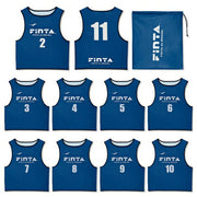 FINTA Bibs, 10-Piece Set, Numbered, Sublimated Print, Soccer Wear, Futsal Vest, Adult Size, FT3525 ◎