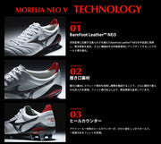 Immediate shipping Mizuno Morelia Neo 5 Japan NEO JAPAN MIZUNO Soccer Cleats P1GA268009 ◎