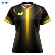 Butterfly Table Tennis Women's Uniform Short-Sleeve Shirt Top, Elistar 13 JTTA Butterfly Apparel Women's 47869