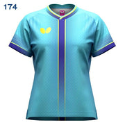 Butterfly Table Tennis Women's Uniform Short-Sleeve Shirt Top, Elistar 13 JTTA Butterfly Apparel Women's 47869