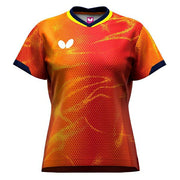 Butterfly Table Tennis Women's Uniform Short-Sleeve Shirt Top Elistar 12 JTTA Butterfly Apparel Women's 47149