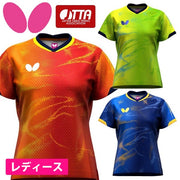 Butterfly Table Tennis Women's Uniform Short-Sleeve Shirt Top Elistar 12 JTTA Butterfly Apparel Women's 47149