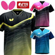 Butterfly Table Tennis Uniform Short-Sleeve Shirt Top, Lowry JTTA, Butterfly Apparel, Unisex, 47150