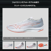 Mizuno Running Shoes Wave Rebellion Sonic 2 Thick Sole MIZUNO J1GC243001