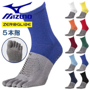 Mizuno Soccer 5 Finger Short Socks Zero Glide Grip Stockings Futsal MIZUNO