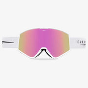 Electric Goggles KLEVELAND Matte White Pink Chrome Snowboard 22/23 ELECTRIC Cleveland