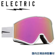 Electric Goggles KLEVELAND Matte White Pink Chrome Snowboard 22/23 ELECTRIC Cleveland