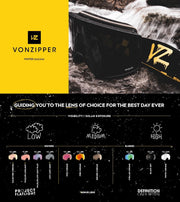 VONZIPPER Goggles Snowboard CAPSULE BLACK SATIN Cat.1 Low Light plus 23/24