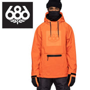 686 Snowboard Parka Waterproof HOODY Fluro Orange 22/23 Boardwear Six Eight Six Rokuhachiroku Hoodie Jacket