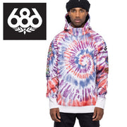 686 Snowboard Parka BONDED FLEECE PULLOVER HOODY Grateful Dead Tie Dye 22/23 Boardwear Six Eight Six Rokuhachiroku Hoodie Jacket