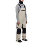 686 Snowboarding Wear HOT LAP INSULATED BIB Pants Putty Colorblock 22/23 Six Eight Six Rokuhachi Roku Bib Pants