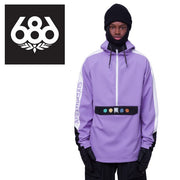 686 Snowboarding Wear WATERPROOF ANORAK Jacket Violet Colorblock 23/24 Six Eight Six Rokuhachi Roku Jacket