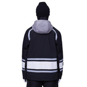 686 Snowboard Wear WATERPROOF SLAPSHOT HOODY Black Colorblock 23/24 Six Eight Six Rokuhachi Roku Jacket