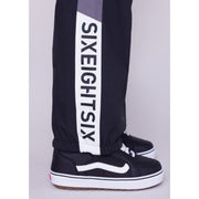 686 Snowboarding Wear Pants WATERPROOF TRACK Pants black Colorblock 23/24 Six Eight Six Rokuhachiroku Bottom