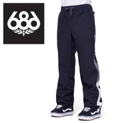 686 Snowboarding Wear Pants WATERPROOF TRACK Pants black Colorblock 23/24 Six Eight Six Rokuhachiroku Bottom