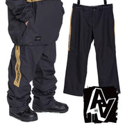 Double A AA Snowboard Wear SC TRACK Pants Black / Beige 22-23 Pants