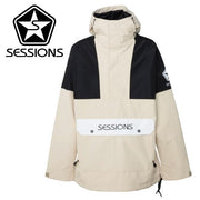 SESSIONS Snowboard Wear CHAOS PULLOVER Jacket Beige / Black Jacket 22/23 Men's