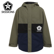 SESSIONS Snowboard Wear VITAL Jacket Olive / Navy Jacket 22/23 Men's