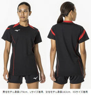 MIZUNO Volleyball Uniform Game Shirt Short Sleeve Top Volleyball Wear Unisex Junior
