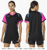 MIZUNO Volleyball Uniform Game Shirt Short Sleeve Top Volleyball Wear Unisex Junior