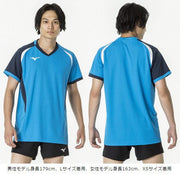 MIZUNO Volleyball Uniform Game Shirt Short Sleeve Top Volleyball Wear Unisex Junior