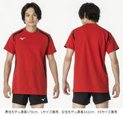 MIZUNO Volleyball Uniform Game Shirt Short Sleeve Top Volleyball Wear Unisex Junior
