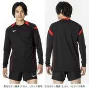 MIZUNO Volleyball Uniform Game Shirt Long Sleeve Top Volleyball Wear Unisex Junior