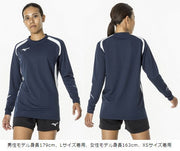 MIZUNO Volleyball Uniform Game Shirt Long Sleeve Top Volleyball Wear Unisex Junior