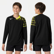 MIZUNO Volleyball Uniform Game Shirt Long Sleeve Top Volleyball Wear Unisex Junior V2MAB121