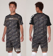 Graphic lower ATHLETA futsal soccer wear with the Athleta plastic pan pocket