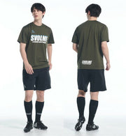 Svolme Plastic Shirt T-shirt Short Sleeve Shadow Logo Pla T svolme Futsal Soccer Wear