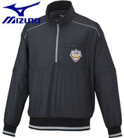 MIZUNO Baseball Little Senior Junior High School Baseball Referee Jacket Jumper Top Back Mesh Half Zip Baseball Wear