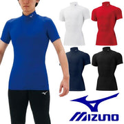 Mizuno Inner Under Short Sleeve Bio Gear High Neck Inner Shirt Top MIZUNO 32MA1151