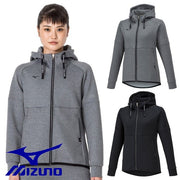 MIZUNO Women's Sweat Hoodie Stretch Full Zip Hoodie Top