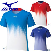 Mizuno Game Shirt Uniform Short Sleeve Top MIZUNO Tennis Soft Tennis Badminton Wear