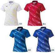 Mizuno Women's Game Shirt Uniform Short Sleeve Top MIZUNO Tennis Soft Tennis Badminton Wear