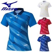 Mizuno Women's Game Shirt Uniform Short Sleeve Top MIZUNO Tennis Soft Tennis Badminton Wear