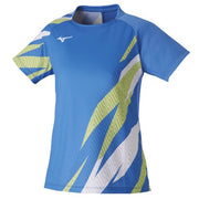 MIZUNO Women's Game Shirt Uniform Short Sleeve Top Tennis Soft Tennis Badminton Wear