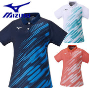 MIZUNO Women's Game Shirt Uniform Short Sleeve Top Tennis Soft Tennis Badminton Wear