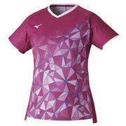 MIZUNO Women's Game Shirt Uniform Short Sleeve Top Tennis Soft Tennis Badminton Wear